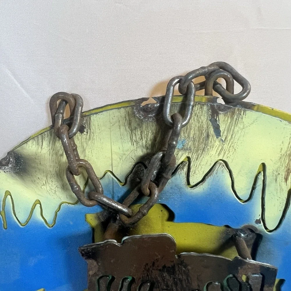 Tiki Beach Bar Tiki Hut Drink Sign 3-D Metal Wall Art ‎ 10x10 Handmade